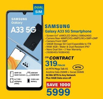 Incredible Connection Samsung Galaxy A33 5G Smartphone offer
