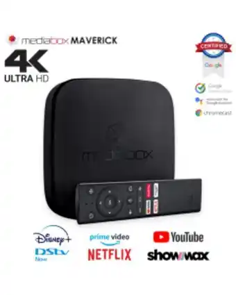 HiFi Corp Mediabox maverick 4k andriod tv box - netflix certified | disney+ & more offer