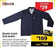 Builders Warehouse Beck denim conti suit jacket offer