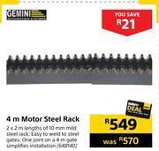 Gemini 4m motor steel rack