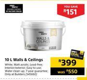 Builders Warehouse Fired & earth walls & ceilings-10l offer