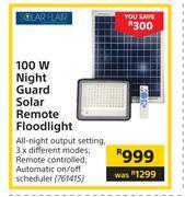 Builders Warehouse Solar flair 100w night guard solar remote floodlight offer