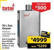 Builders Warehouse Totai 16l gas geyser offer