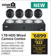 Builders Warehouse Home guard 1tb hdd wired camera combo offer