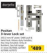 Builders Warehouse Dortello positan 3 lever lock set offer