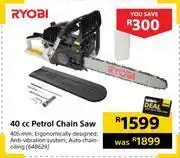 Builders Warehouse Ryobi 40cc petrol chain saw offer
