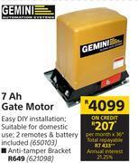 Gemini 7 ah gate motor