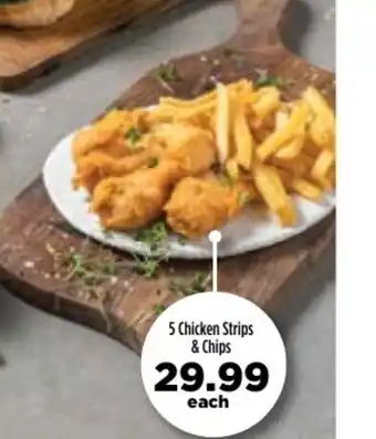Food Lover's Market 5 Chicken Strips & Chips offer