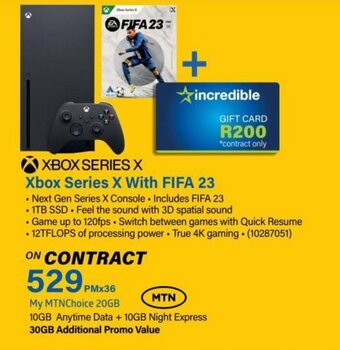 Incredible Connection Xbox Series X with FIFA 23 offer