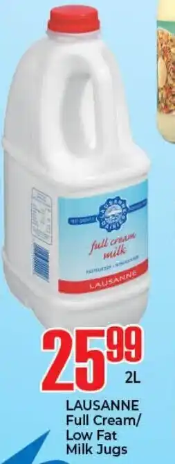 Elite Power Trade Cash & Carry Lausanne Full Cream/Low Fat Milk Jugs offer