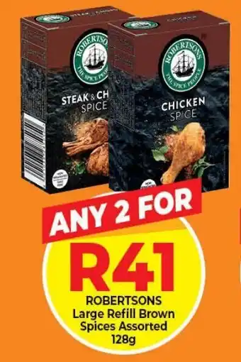 Robertsons Large Refill Brown Spices Assorted 128g