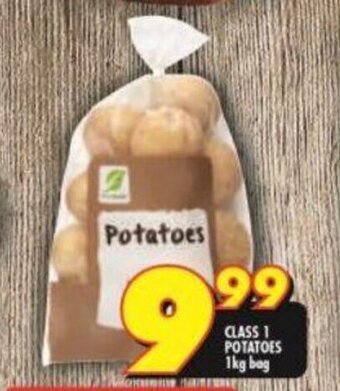Shoprite Class 1 Potatoes 1kg bag offer