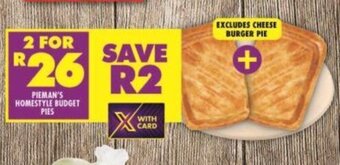 Shoprite Pieman's Homestyle Budget Pies offer