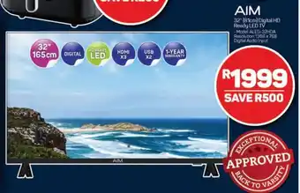 Pick n Pay AIM 32"(81cm) Digital HD Ready LED TV offer