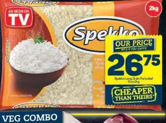 Pick n Pay Spekka Long Grain Parboiled Rice 2kg offer