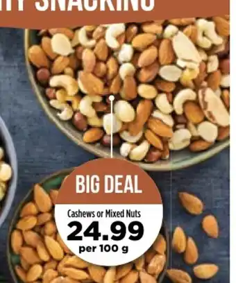 Food Lover's Market Cashews or Mixed Nuts 100g offer
