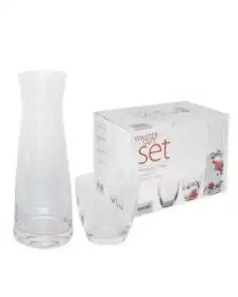Bohemia cristal 7pc glass juice or water set