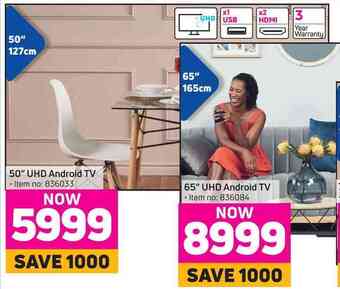 Game Skyworth 50" uhd android tv offer