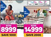 Game Skyworth 65" uhd android tv offer