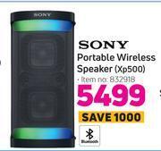 Game Sony portable wireless speaker xp500 offer