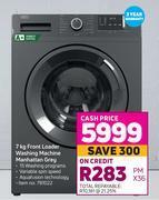 Game Defy 7kg front loader washing machine manhattan grey offer