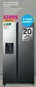 Game Samsung 617l stainless steel black mirror fridge rs64r53 offer