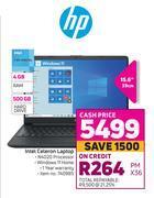 Hp 15.6" (39cm) intel celeron laptop
