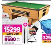 Game Easi eight coin operated pool table offer