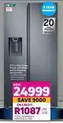 Game Samsung 517l 2 door fridge freezer with water & ice dispenser rs64r5311b4 offer