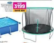 Game Bounceking 10 ft (3.0 m) trampoline combo with steel ring offer