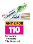 Game Sensodyne toothpaste assorted-for any 2 x 75ml offer