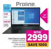 Game Proline 14" (35cm) intel celerone laptop offer