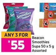 Game Beacon smoothies supa assorted-for any 3 x 50 x 5g offer