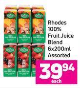 Game Rhodes 100% fruit juice blend assorted-6 x 200ml each offer