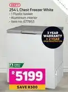 Game Defy chest frezeer white-254ltr offer