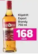 Game Klipdrift export brandy-750ml each offer