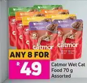 Game Catmor wet cat food assorted-for any 8 x 70g offer