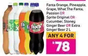 Game Fanta orange, pineapple, grape, what the fanta, passion-for any 4 x 2l offer