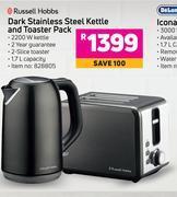 Game Russell hobbs dark stainless steel kettle & toaster pack offer