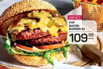 Pick n Pay PnP Bacon Burger 4s offer