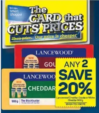 Pick n Pay Lancewood Cheddar, Gouda or White Cheddar 900g offer