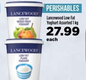 Food Lover's Market Lancewood Low Fat Yoghurt Assorted 1Kg offer
