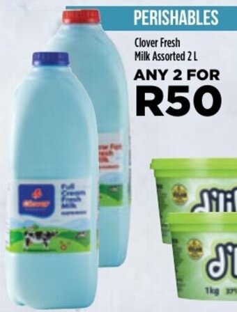 Food Lover's Market Clover Fresh Milk Assorted 2L offer