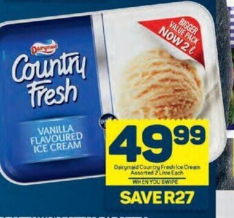 Pick n Pay Dairymaid Country Fresh Ice Cream Assorted 2 Litre Each offer