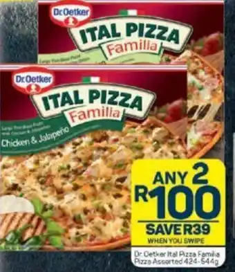 Pick n Pay Dr. Oetker Ital Pizza Familia Pizza Assorted 424-544g offer