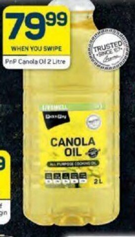 Pick n Pay PnP Canola Oil 2 Litre offer