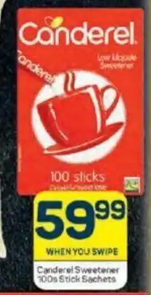 Pick n Pay Canderel Sweetener 100s Stick Sachets offer