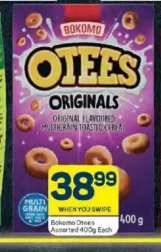 Pick n Pay Bokomo Otees Assorted 400g each offer
