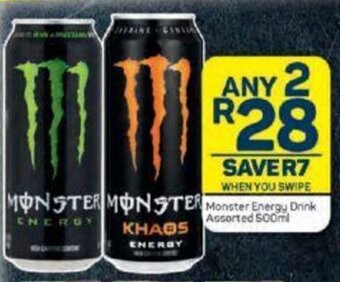 Pick n Pay Monster Energy Drink Assorted 500ml offer
