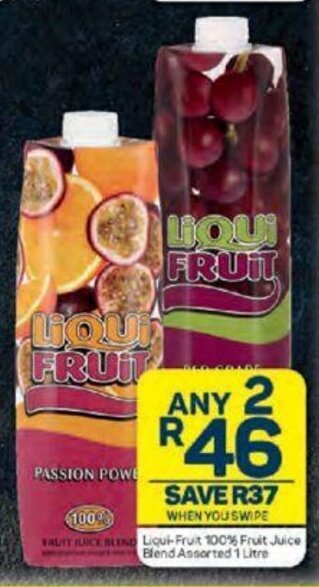 Pick n Pay Liqui-Fruit 100% Fruit Juice Blend Assorted 1 Litre offer